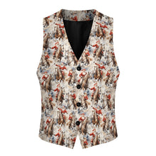 Load image into Gallery viewer, Western Santa Christmas Men's Vest
