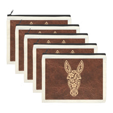 Load image into Gallery viewer, Tooled Donkey pack of of 5 bags Cosmetic Bag Made in America
