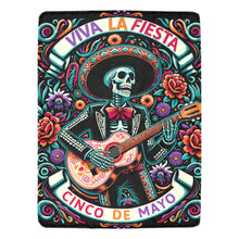 Load image into Gallery viewer, Cinco De Mayo Dia de los Muertes Throw Blanket Ultra-Soft Micro Fleece Blanket 60" x 80" Made in America

