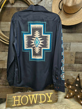 Load image into Gallery viewer, Southwestern Cross Unisex Western Button Up
