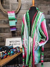 Load image into Gallery viewer, Turquoise Serape Women&#39;s Western Bath Robe
