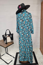 Load image into Gallery viewer, All Turquoise Long Duster Dress
