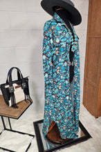 Load image into Gallery viewer, All Turquoise Long Duster Dress
