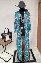 Load image into Gallery viewer, All Turquoise Long Duster Dress
