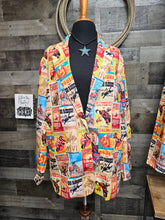 Load image into Gallery viewer, Women&#39;s Vintage Rodeo Poster Blazer
