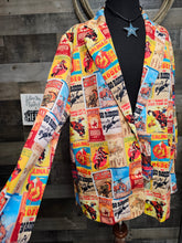 Load image into Gallery viewer, Women&#39;s Vintage Rodeo Poster Blazer
