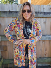 Load image into Gallery viewer, Vintage Rodeo Poster Lightweight Cardigan
