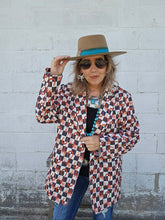 Load image into Gallery viewer, Checkered Rodeo Women&#39;s Western Blazer
