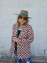 Load image into Gallery viewer, Checkered Rodeo Women&#39;s Western Blazer
