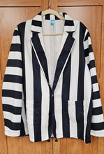 Load image into Gallery viewer, BeetleJuice Prison Stripe Blazer Women's
