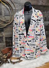 Load image into Gallery viewer, Yeehaw Cowboy Vegas Women&#39;s Western Blazer

