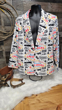 Load image into Gallery viewer, Yeehaw Cowboy Vegas Mens Western Blazer
