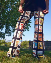 Load image into Gallery viewer, Vintage Cowboy Collage Western Flare Pants
