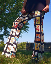 Load image into Gallery viewer, Vintage Cowboy Collage Western Flare Pants
