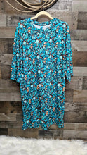Load image into Gallery viewer, All Turquoise Oversized Sleep Shirt
