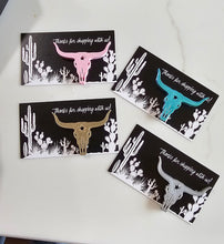 Load image into Gallery viewer, Bag of 25 -Boutique 3d Printed Package Inserts Longhorn Bull Skull Made in America
