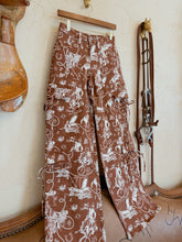 Load image into Gallery viewer, The Ranch Roundup Western Print Cargo Jeans
