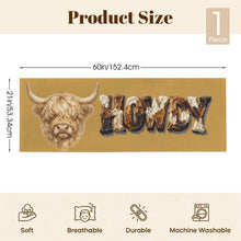 Load image into Gallery viewer, Baha Ranch Howdy Highland Western Body Pillow Made in America
