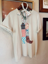 Load image into Gallery viewer, The Quilted Print Cowboy Boot T-Shirt
