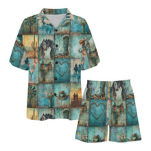 Load image into Gallery viewer, Baha Ranch Turquoise Dreams Womens Pajamas Made in America
