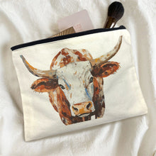 Load image into Gallery viewer, Baha Ranch Western Bull Pack of 5 bags Cosmetic Bag Made in America

