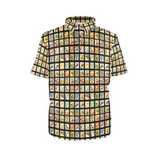 Load image into Gallery viewer, Cowboy Collage Men's Western Polo Style Shirt
