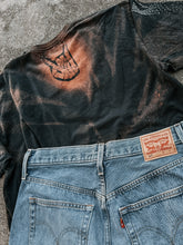 Load image into Gallery viewer, Handmade by me Upcycled Rolling Stones Bleached Leopard Tour Tee (One of a Kind)
