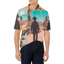 Load image into Gallery viewer, Baha Ranch Retro Pop Western Desert Cowboy Polo Shirt
