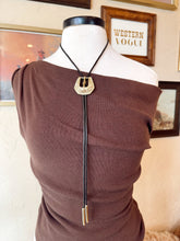 Load image into Gallery viewer, The Buckle HillBetty Bolo Necklace {GOLD + SILVER}
