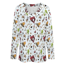Load image into Gallery viewer, Baha Ranch Western Long Sleeve Top
