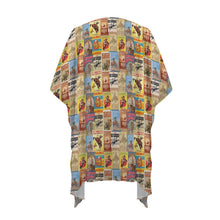 Load image into Gallery viewer, Vintage Rodeo Poster Duster Kimono Coverup Women's Long Cover Up
