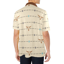 Load image into Gallery viewer, Baha Ranch Barbwire Aztec Polo Shirt
