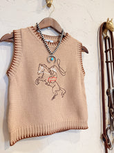 Load image into Gallery viewer, The Embroidered Roping Cowboy Sweater Vest
