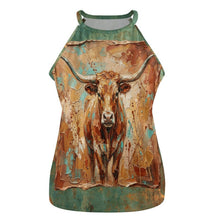 Load image into Gallery viewer, Baha Ranch Lonely Bull Western Tank Top

