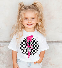 Load image into Gallery viewer, Lightning bolt checkered names- Youth
