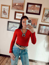 Load image into Gallery viewer, The Sloan Top in Red
