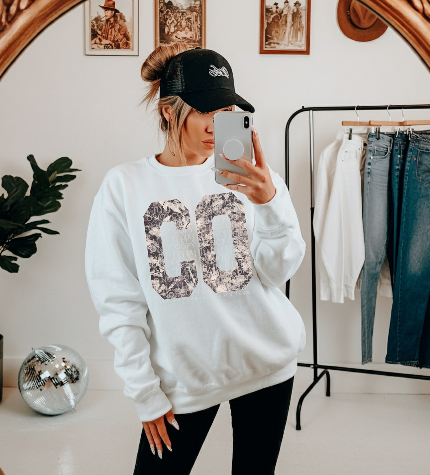 Trendy camo CO tee or sweatshirt