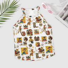 Load image into Gallery viewer, Vintage Cowgirl Collage Western Tank Top
