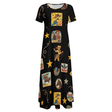 Load image into Gallery viewer, Vintage Cowgirl Collage Western Dress
