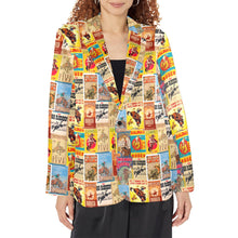 Load image into Gallery viewer, Women&#39;s Vintage Rodeo Poster Blazer

