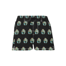 Load image into Gallery viewer, Women's Turquoise Naja Beach Board Shorts
