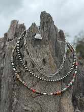Load image into Gallery viewer, 3-pc Sterling Silver Canyon Clay Necklace Stack
