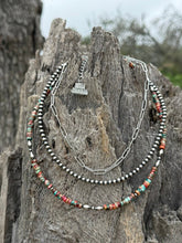 Load image into Gallery viewer, 3-pc Sterling Silver Canyon Clay Necklace Stack
