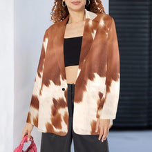 Load image into Gallery viewer, Cowhide Print blazer
