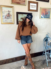 Load image into Gallery viewer, Piper Sweatshirt in Brown-SMALL
