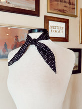 Load image into Gallery viewer, The Mini Polka Dot Wild Rag in Black
