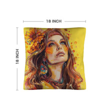Load image into Gallery viewer, Retro Girl Pillow Case Made in America
