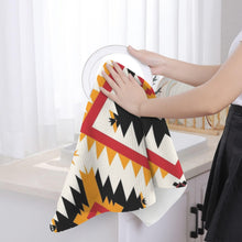 Load image into Gallery viewer, Southwestern Aztec Set of 2 Kitchen Dish Towels Made in America
