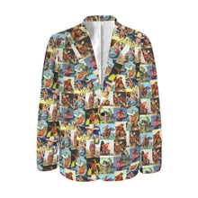 Load image into Gallery viewer, Cowboy Collage Men&#39;s Western Blazer
