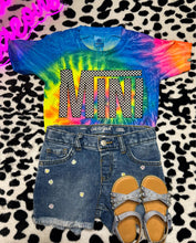 Load image into Gallery viewer, Mini Checkered On Tie Dye Tee
